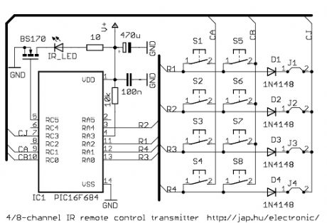 4/8-channel V4.2 infrared transmitter