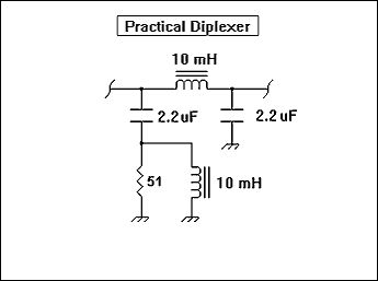 Practical Diplexer for Popcorn Receivers