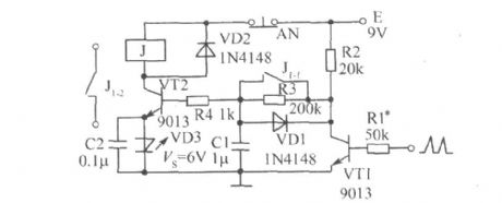 The protection circuit composed of negative resistance LED
