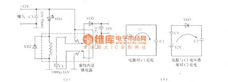 LED power supply voltage-doubler circuit