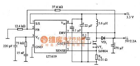 Regulated power supply application circuit diagram