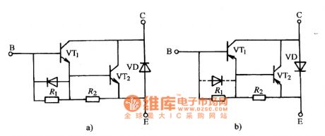 High-power Darlington internal circuit diagram