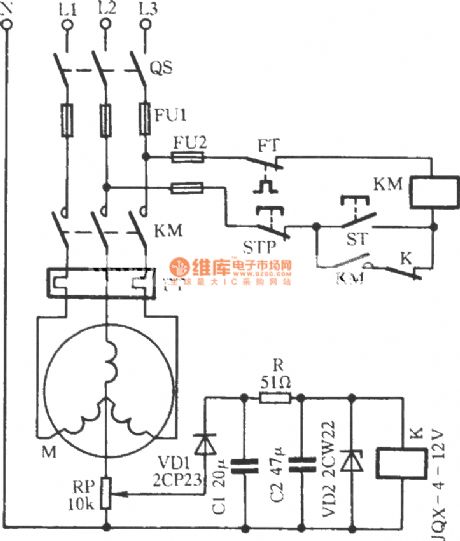 Y-connection motor protection circuit