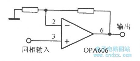 The OPA606 broadband Difet operational amplifier circuit