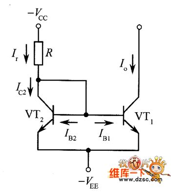 The basic circuit diagram of mirror constant current source