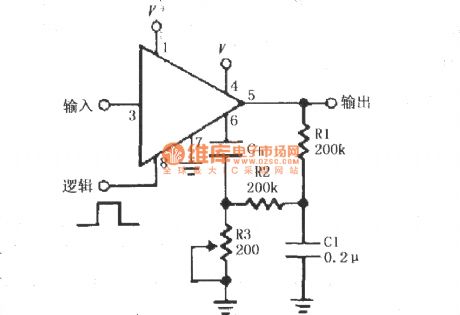 The capacitive lag compensation circuit composed of LF398