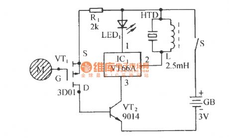 Highly sensitive electrostatic detector circuit