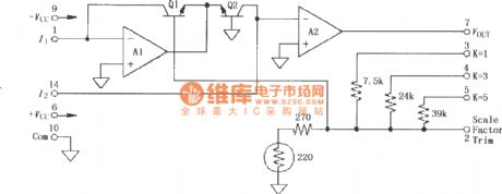 Precision logarithmic and logarithmic ratio amplifier LOG100