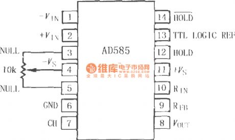AD585 high-speed precision sampling and maintaining amplifier
