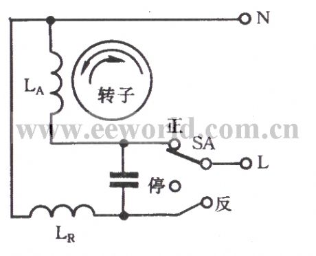 Frequent commutation circuit of capacitor start single-phase motor