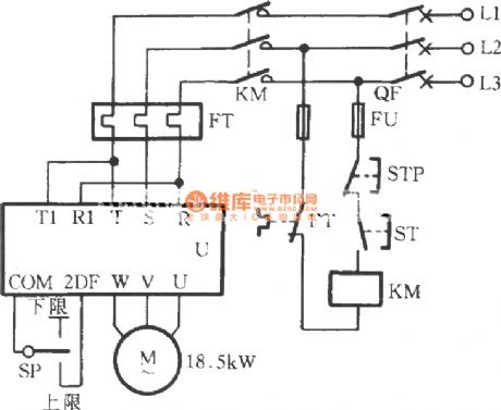 The speed control circuit of electric contact pressure gauge and inverter