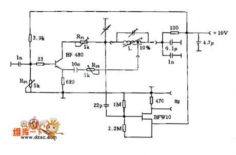 Transmitter circuit diagram with lacking of Harmonic and frequency to 200MHZ