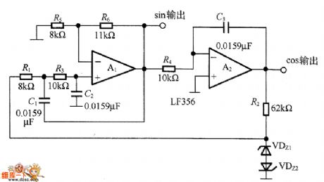 Two -phase oscillator circuit diagram