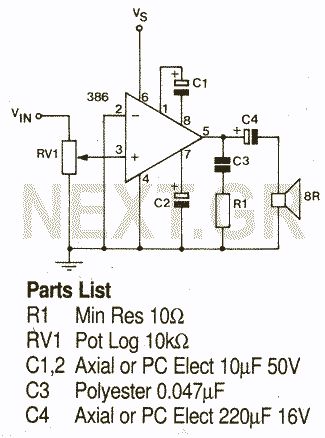 Low Power Amplifier LM386