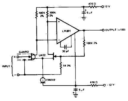 Small leakage pre-amplifier