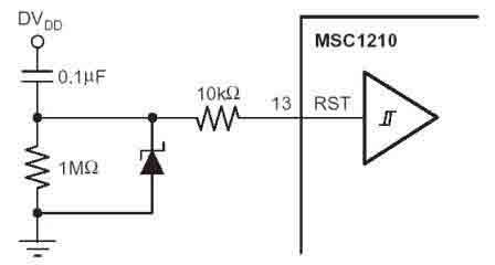 MSC1210 Reset Circuit