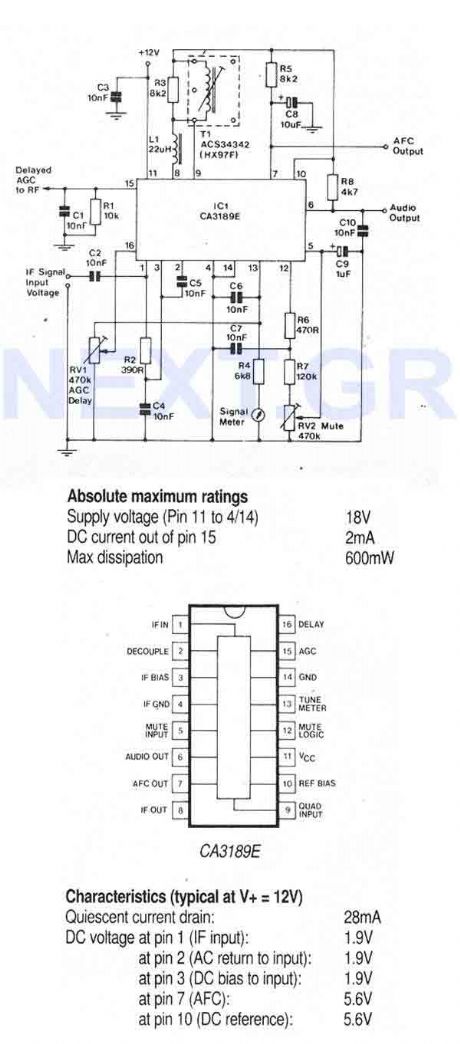 FM IF Subsystem with CA3189E