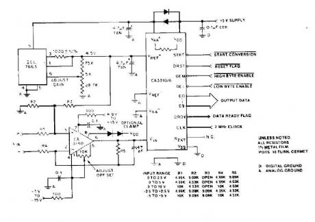 Differential A/D Converter circuit CA3110