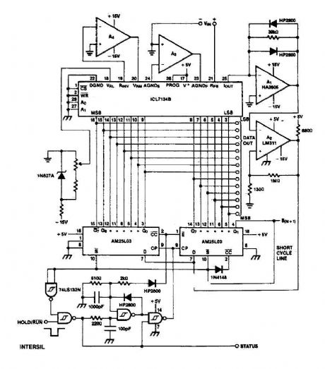 14 Bit A-D Converter with ICL7134B