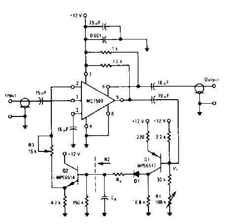 Audio compressor circuit