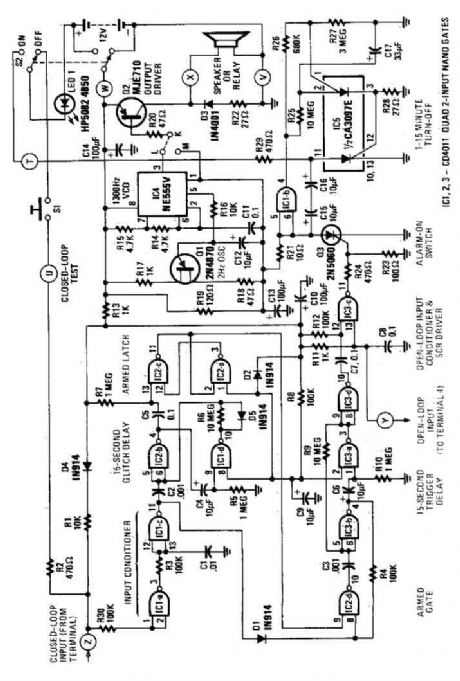 Simple House Alarm circuit