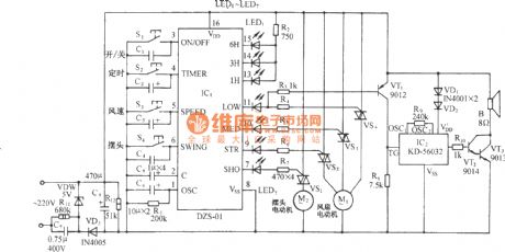 Multifunctional fan control circuit using DZS-01