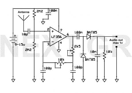 Simple Coil-less AM receiver