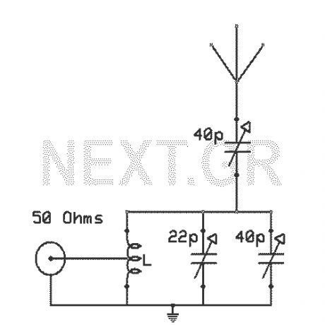 Antenna tunning circuit for 27MHz CB band