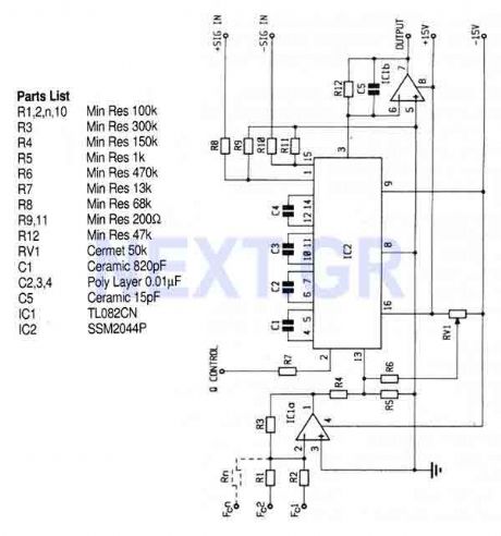 Voltage Controlled Filter SSM2044P