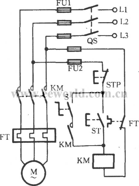 Change-over switch selecting operating mode circuit