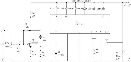LED VU Meter with LM3914N