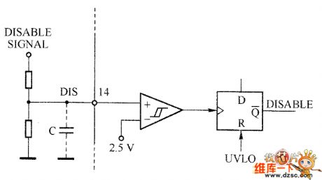 L5991 shutdown function achieving circuit diagram