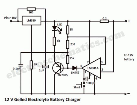 12 V Gelled-Electrolyte Battery Charger