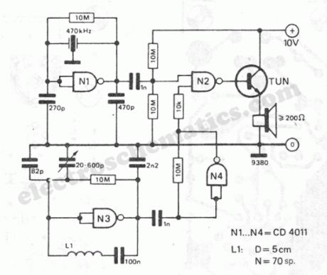 Cheap Metal Detector circuit