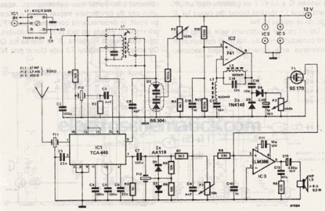 27MHz CB receiver circuit