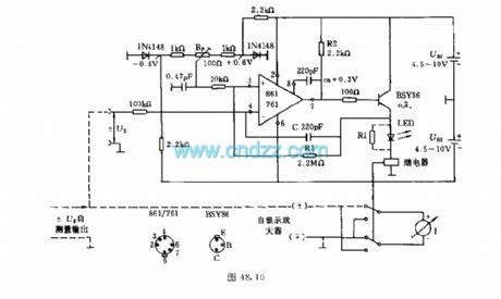 Automatically polarity selecting electric E amplifier circuit
