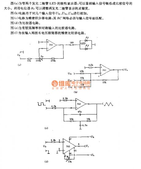 The particular application circuit of op amp