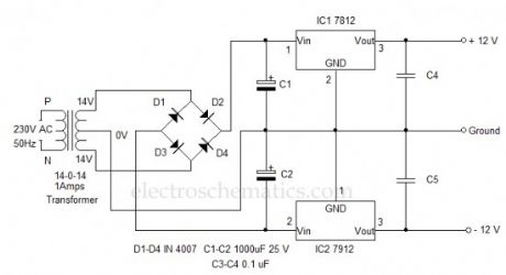 12 Volt Dual Power Supply circuit