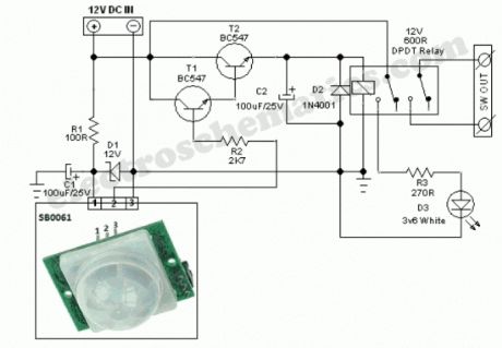 Security Light & Switch with PIR Sensor