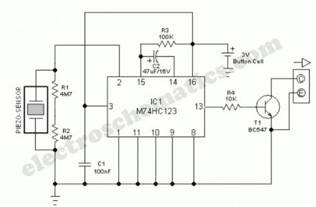 Vibration Sensor/Detector circuit