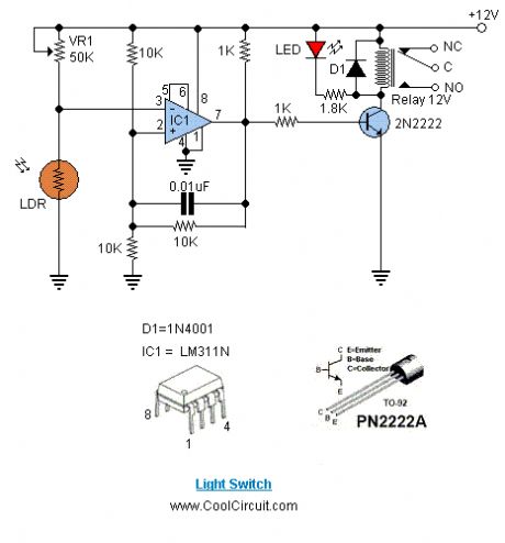 DIY LDR Switch Circuits