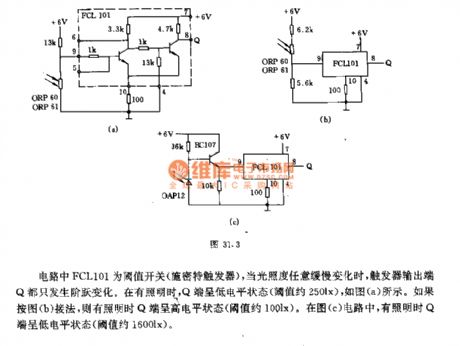 Grating circuit with Schmitt Trigger