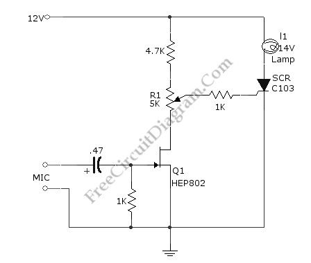 Sound-Activated Lamp (Relay/Switch)