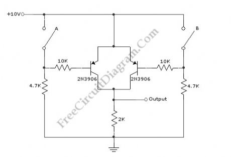 Basic Logic Gate with PNP Transistor
