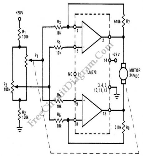 LM378 24 V DC Proportional Motor Speed Control