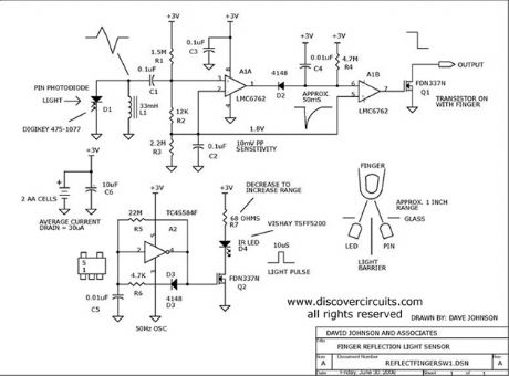 Reflected Infrared Light Switch