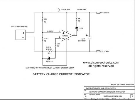 Battery Charge Current Indicator