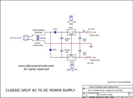Classic Plus and Minus DC Power Supply