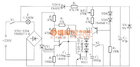 Dimming and timing dual - use table lamp circuit