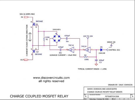 Charge Coupled MOSFET Relay